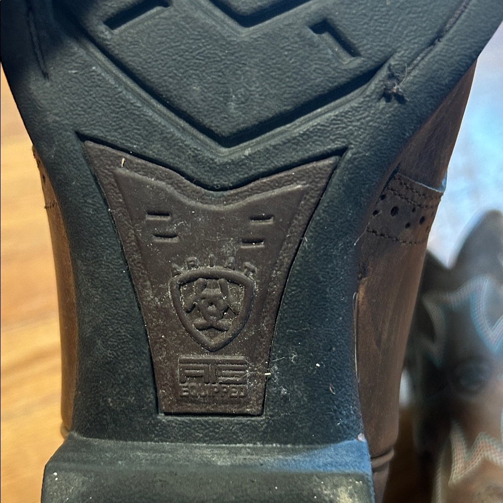 Ariat Brown Western Leather Cowboy Boots - Picture 8 of 12